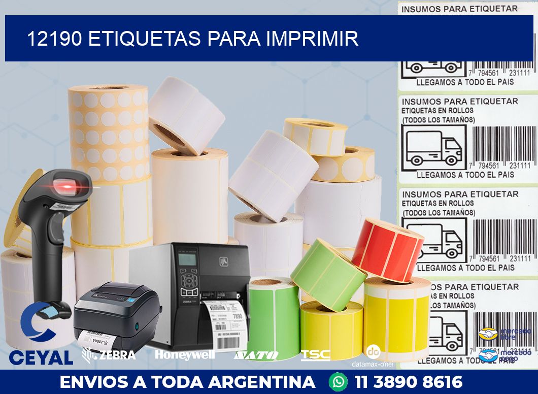 12190 ETIQUETAS PARA IMPRIMIR