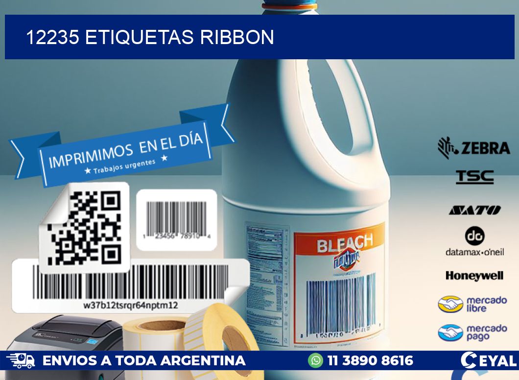 12235 ETIQUETAS RIBBON
