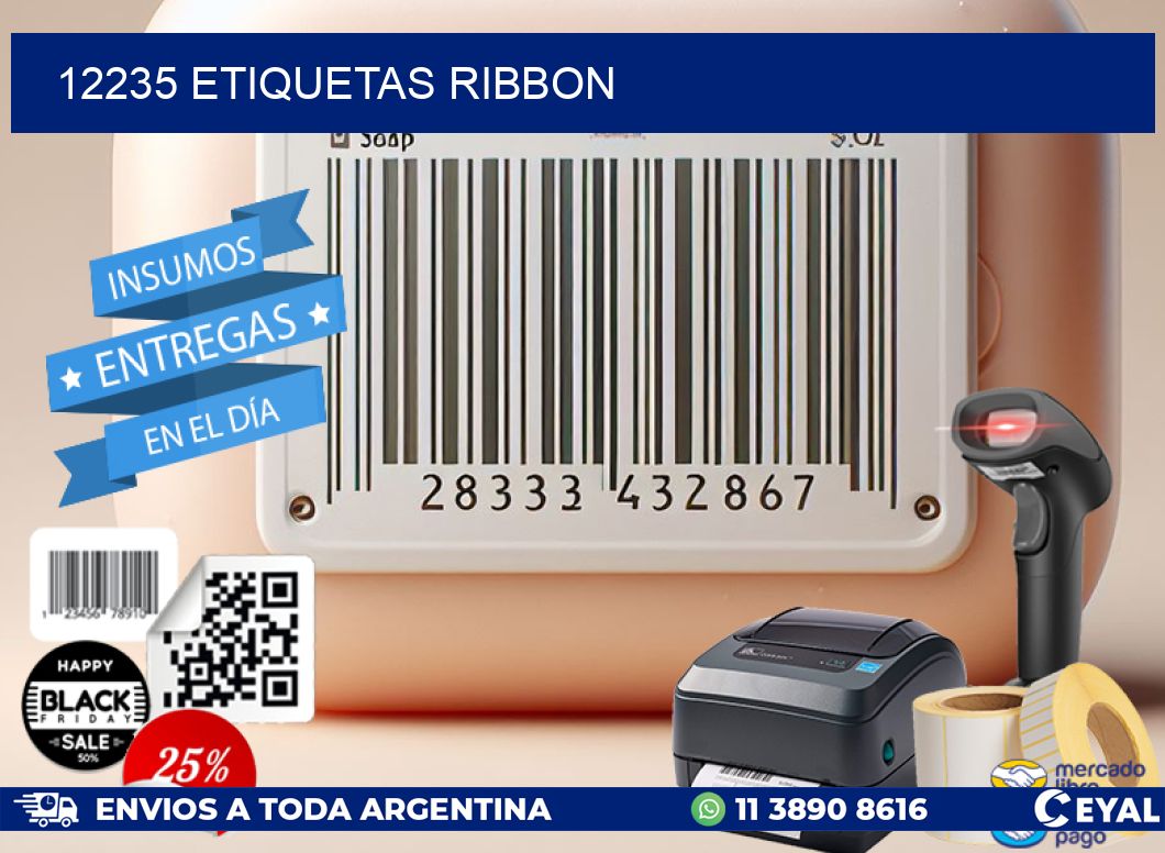 12235 ETIQUETAS RIBBON