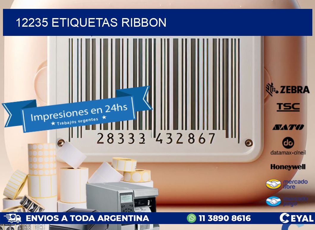 12235 ETIQUETAS RIBBON