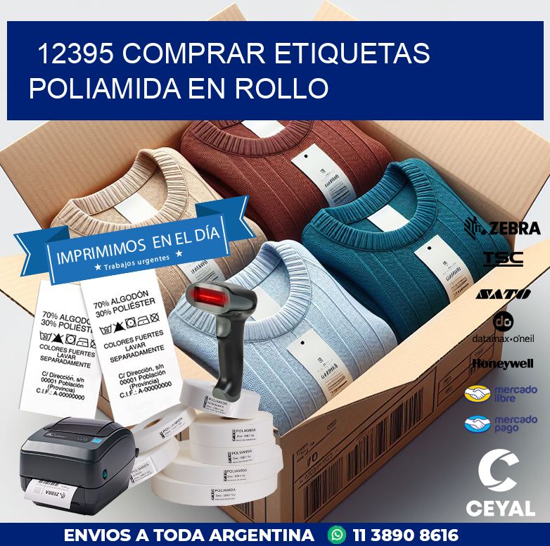 12395 COMPRAR ETIQUETAS POLIAMIDA EN ROLLO