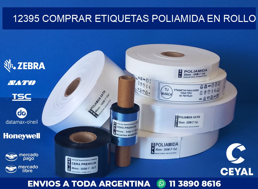 12395 COMPRAR ETIQUETAS POLIAMIDA EN ROLLO