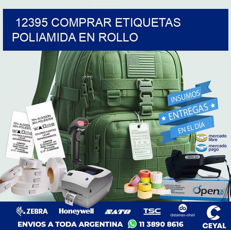 12395 COMPRAR ETIQUETAS POLIAMIDA EN ROLLO