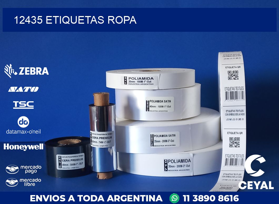 12435 ETIQUETAS ROPA