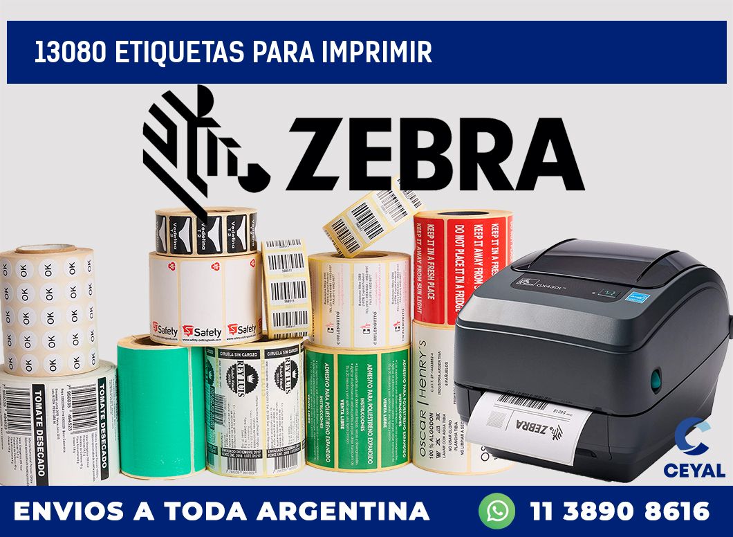 13080 ETIQUETAS PARA IMPRIMIR