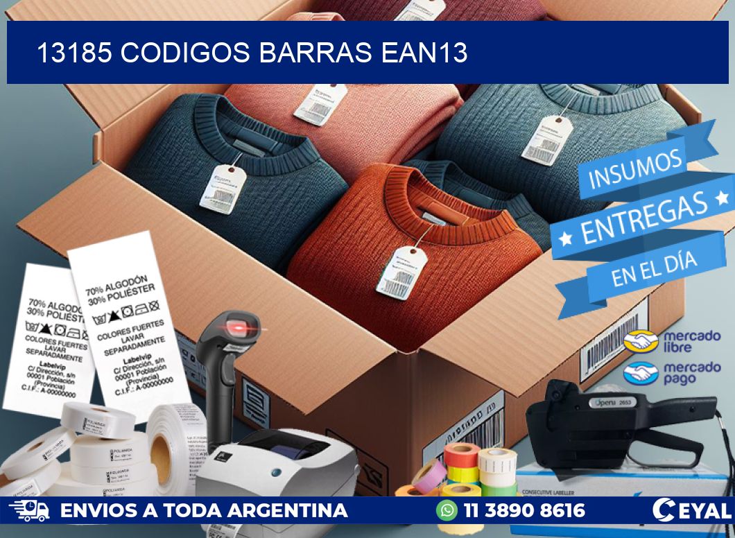 13185 CODIGOS BARRAS EAN13
