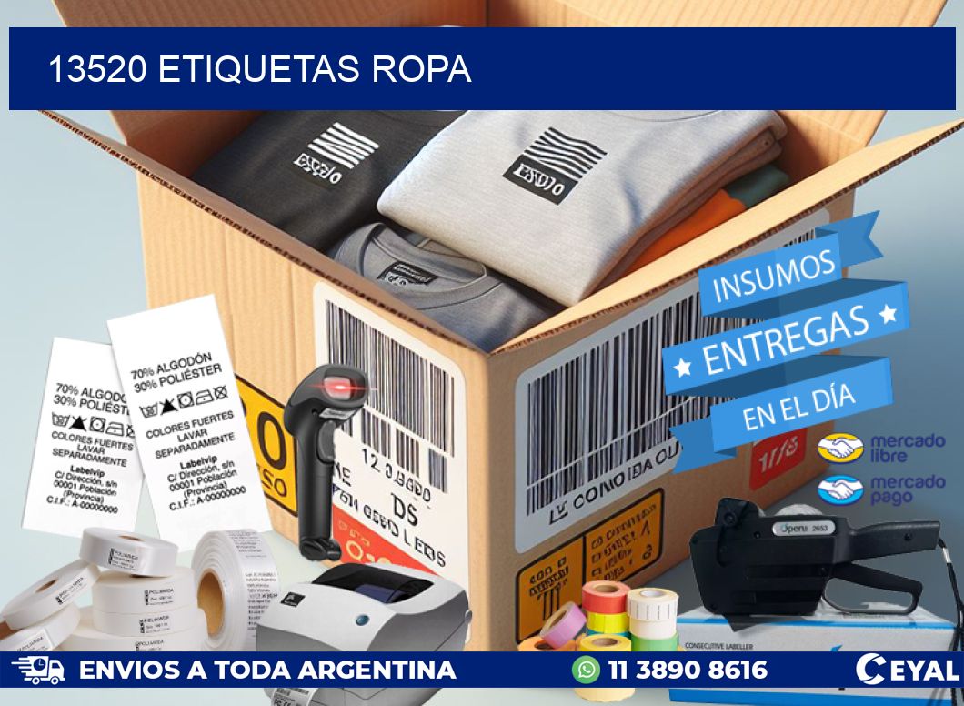 13520 ETIQUETAS ROPA