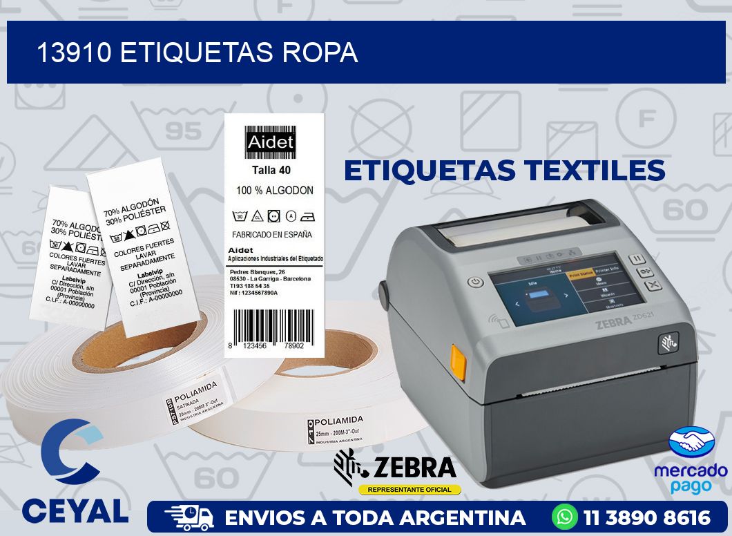13910 ETIQUETAS ROPA