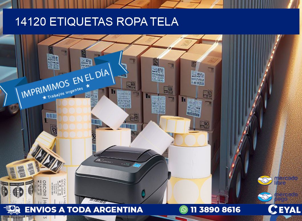 14120 ETIQUETAS ROPA TELA