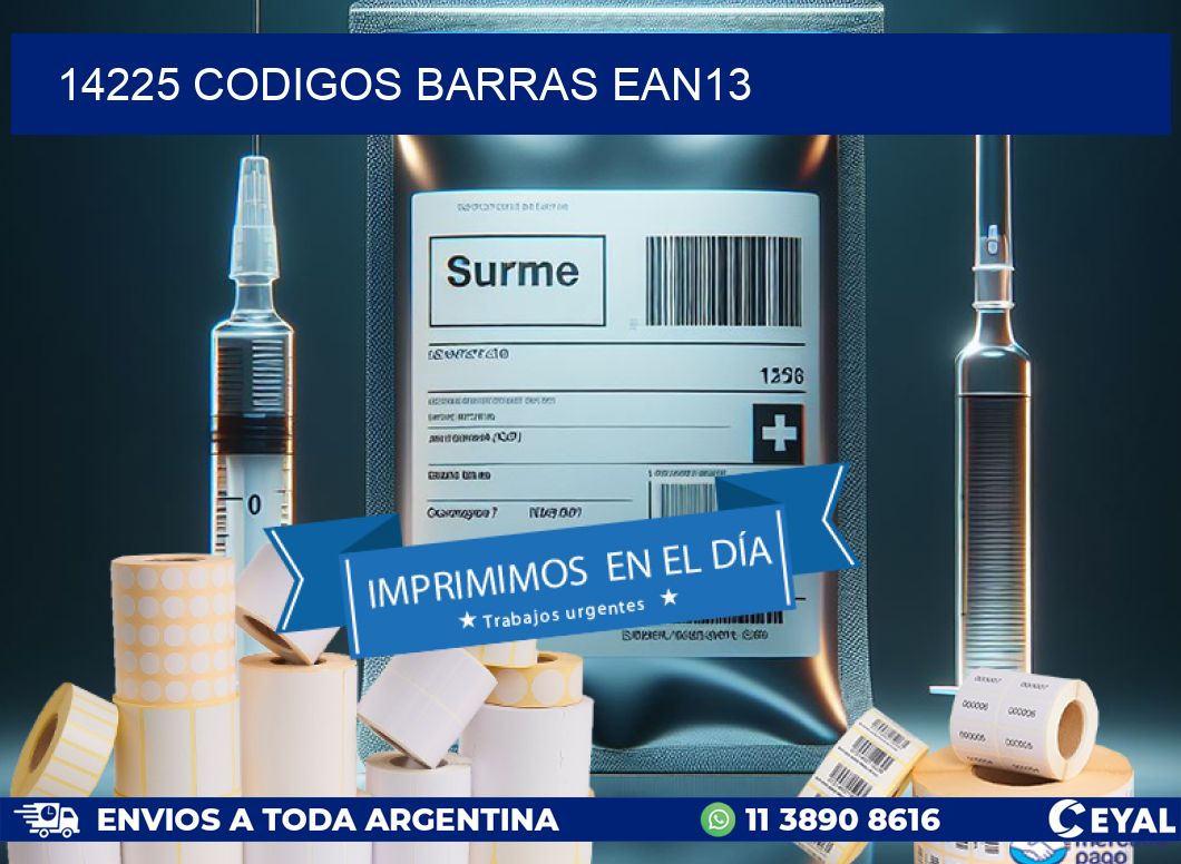 14225 CODIGOS BARRAS EAN13