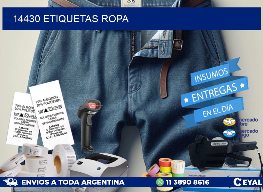 14430 ETIQUETAS ROPA