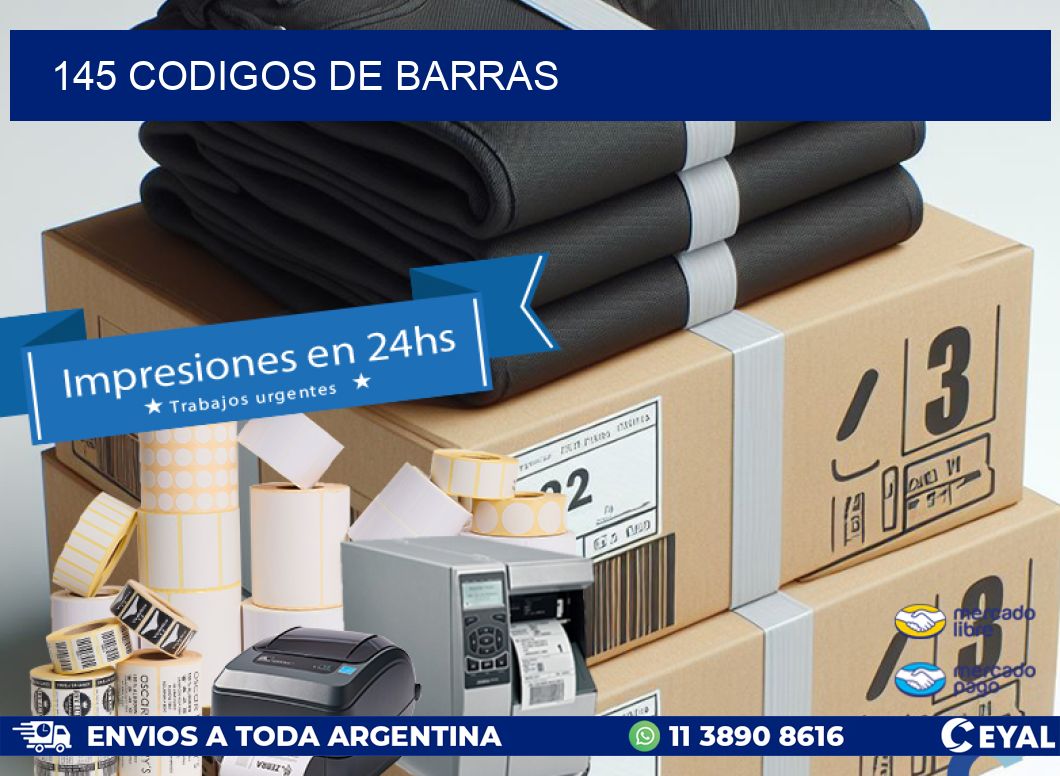 145 codigos de barras
