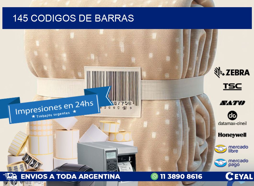 145 codigos de barras