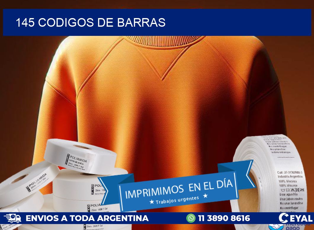 145 codigos de barras