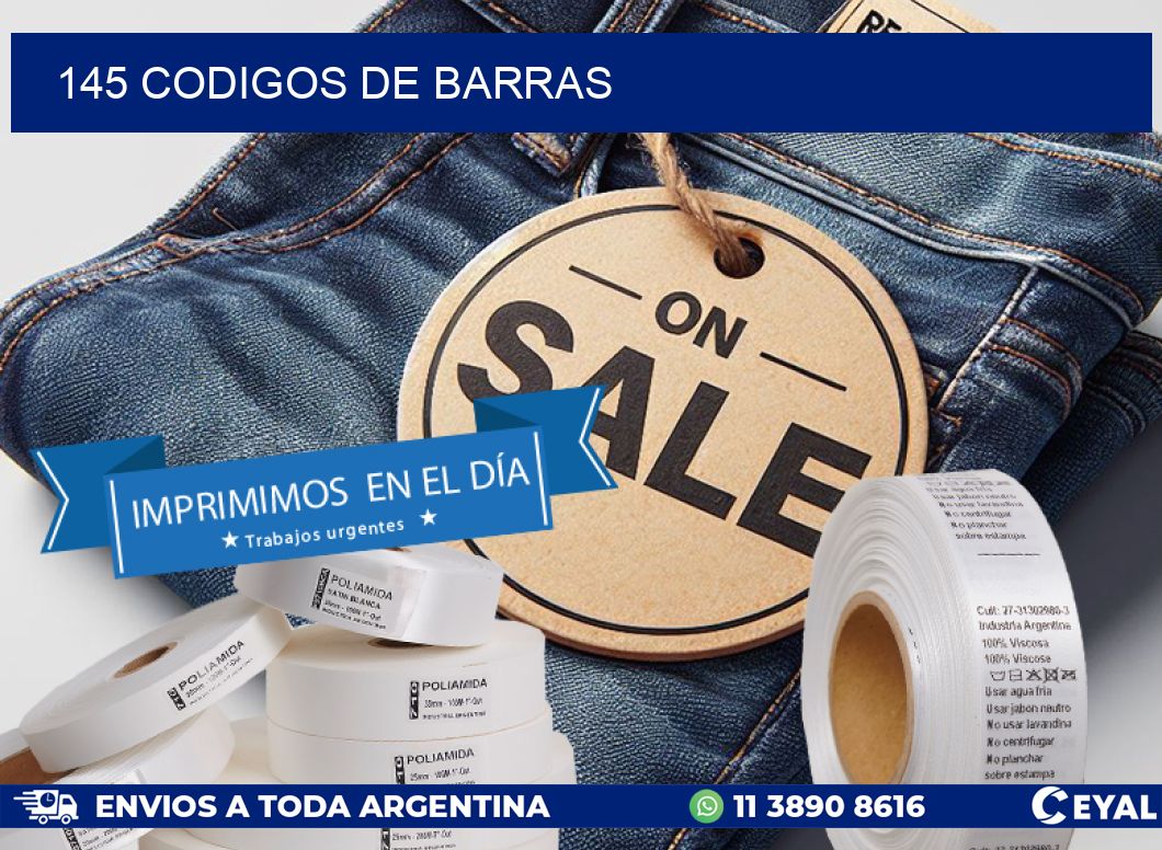 145 codigos de barras