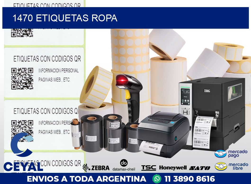 1470 ETIQUETAS ROPA