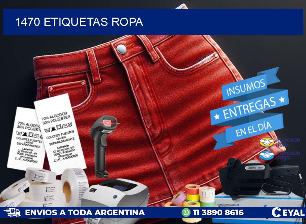 1470 ETIQUETAS ROPA