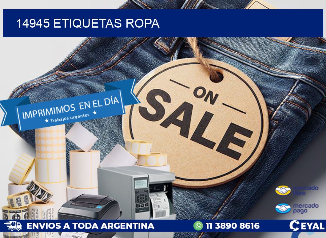 14945 ETIQUETAS ROPA