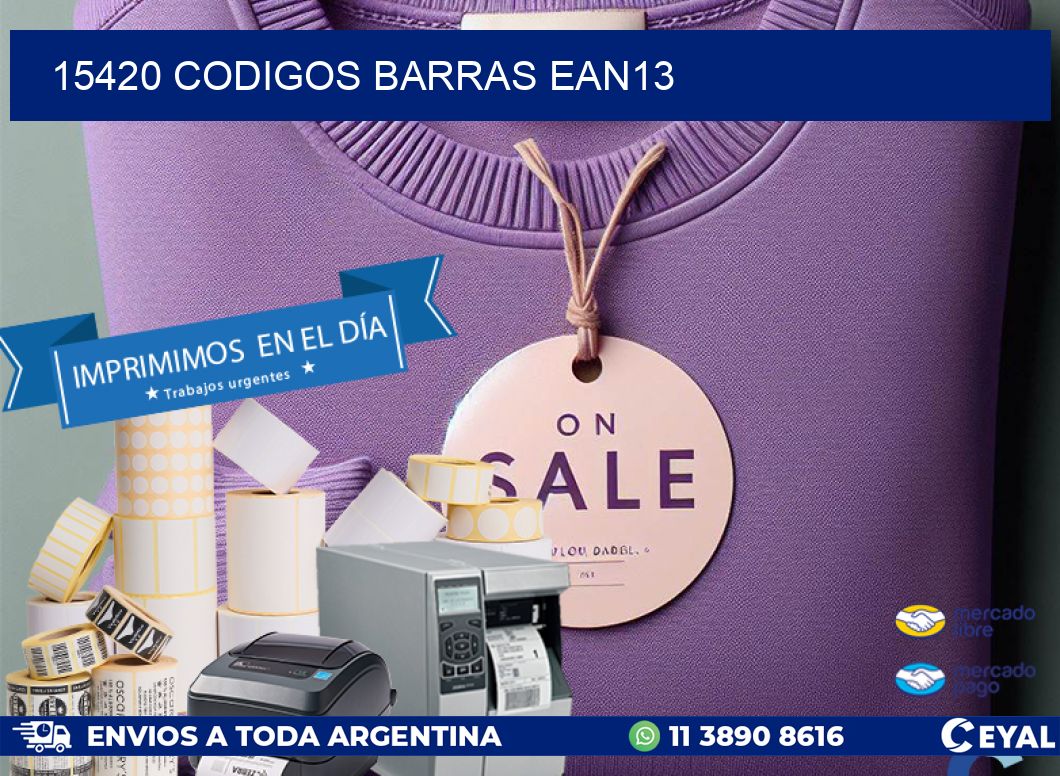 15420 CODIGOS BARRAS EAN13