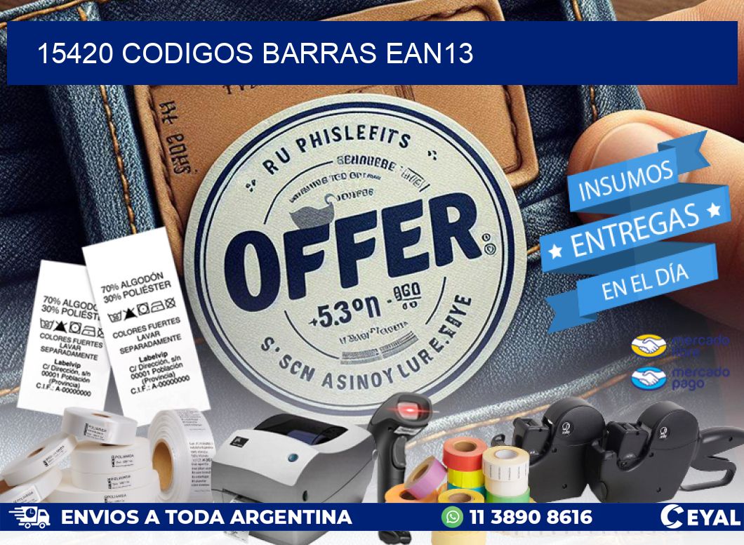 15420 CODIGOS BARRAS EAN13