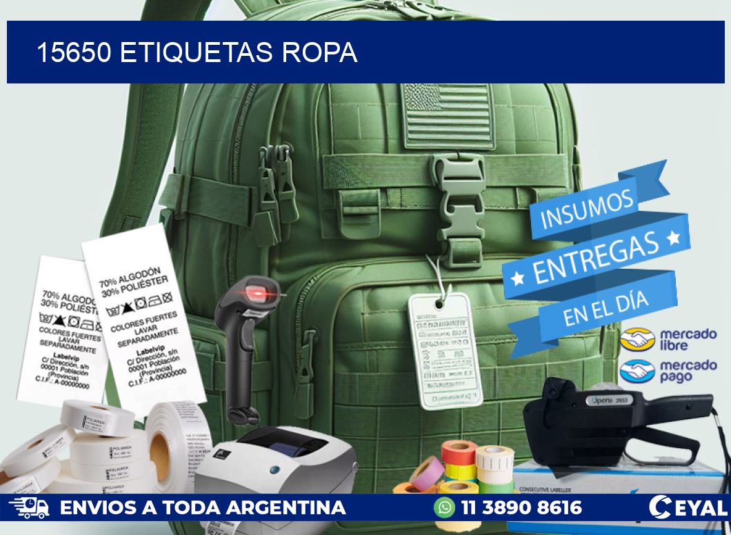15650 ETIQUETAS ROPA