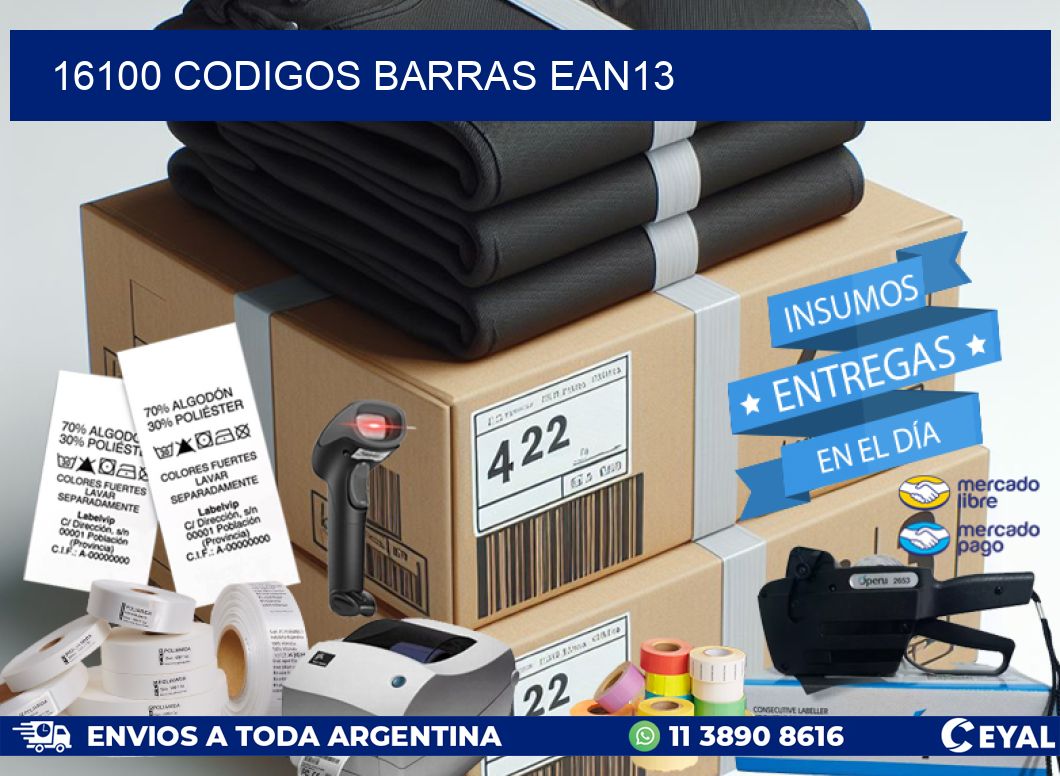 16100 CODIGOS BARRAS EAN13