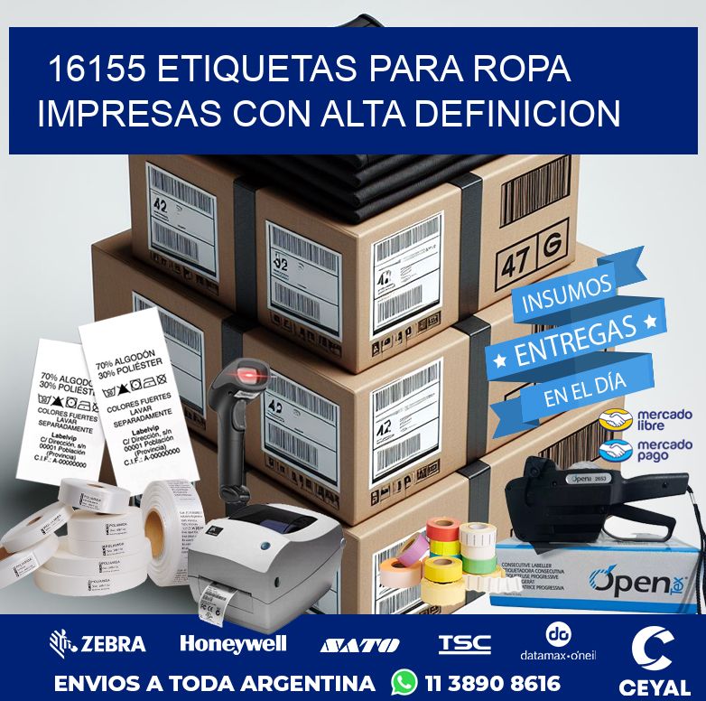 16155 ETIQUETAS PARA ROPA IMPRESAS CON ALTA DEFINICION