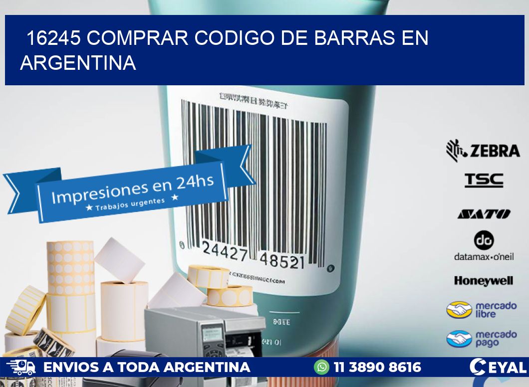16245 Comprar Codigo de Barras en Argentina