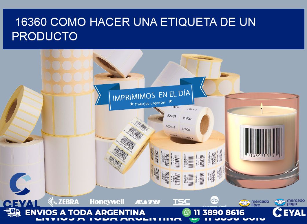 16360 como hacer una etiqueta de un producto