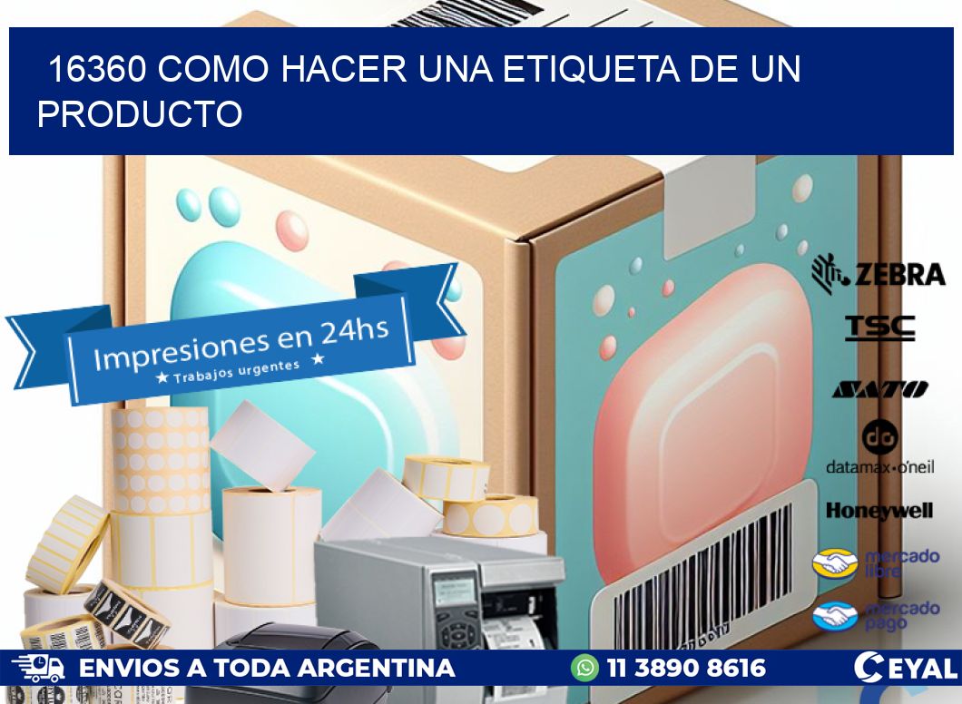16360 como hacer una etiqueta de un producto