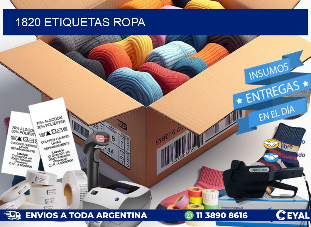 1820 ETIQUETAS ROPA