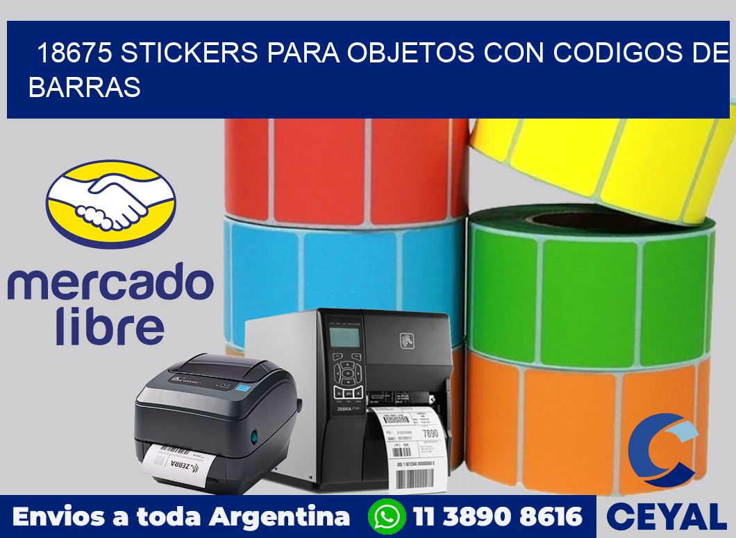 18675 STICKERS PARA OBJETOS CON CODIGOS DE BARRAS