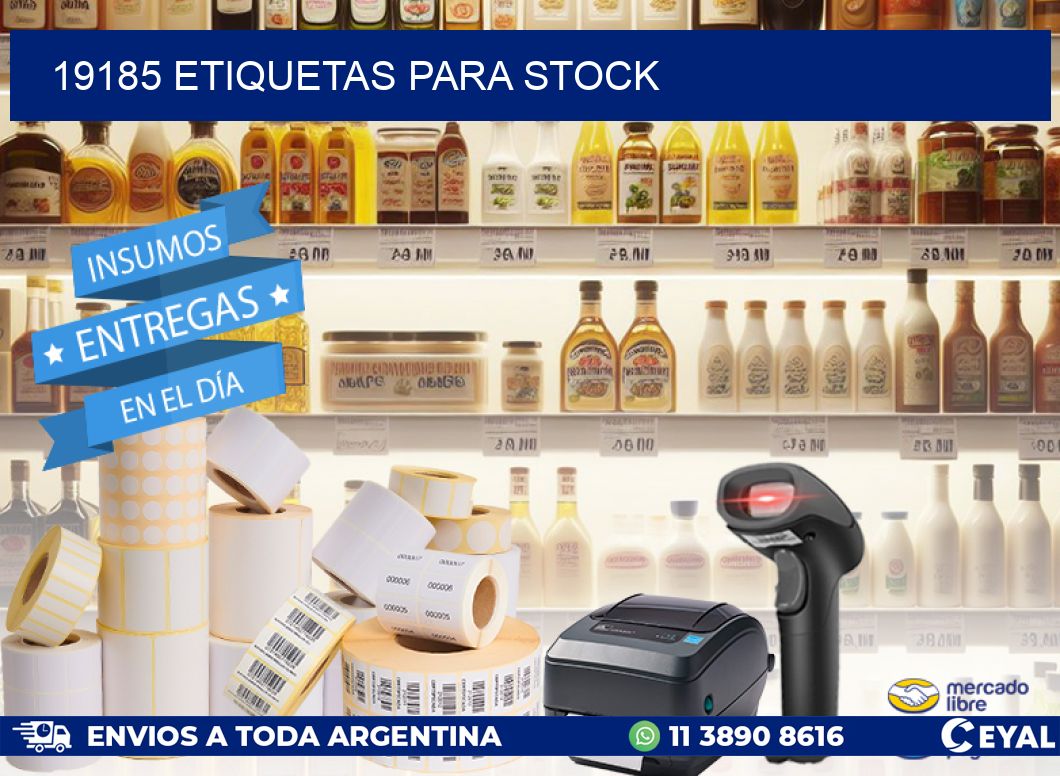 19185 ETIQUETAS PARA STOCK