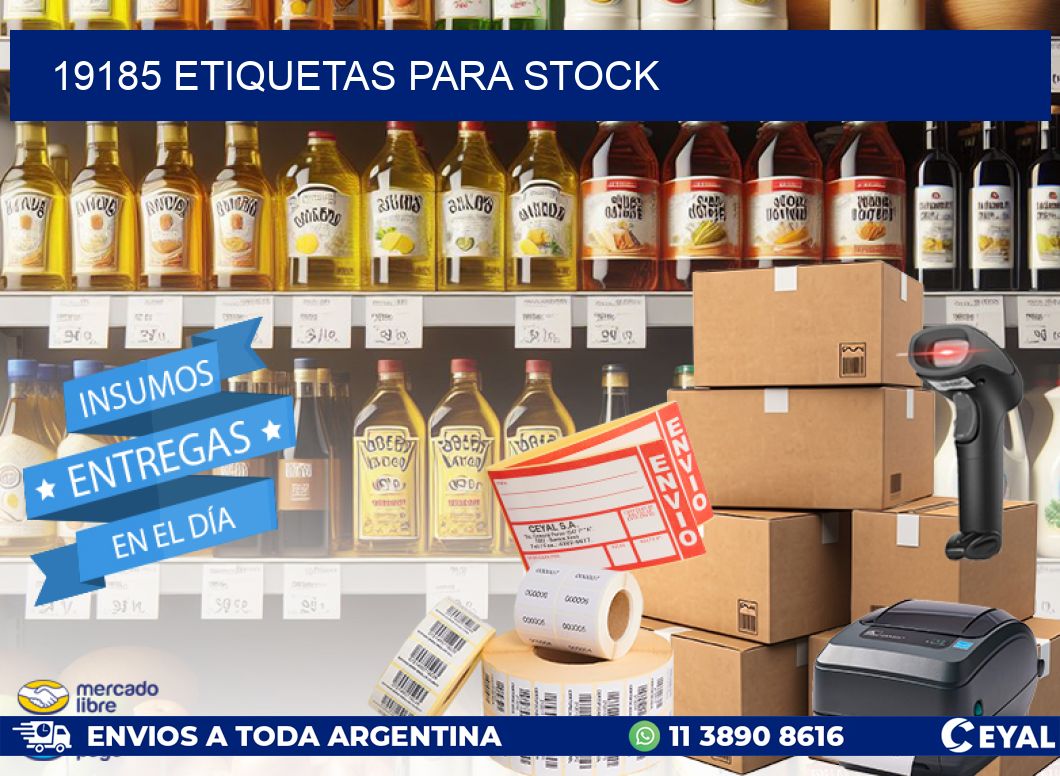 19185 ETIQUETAS PARA STOCK