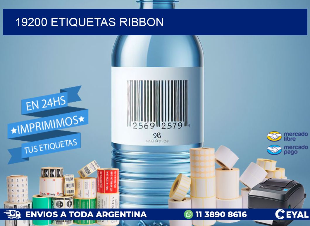 19200 ETIQUETAS RIBBON