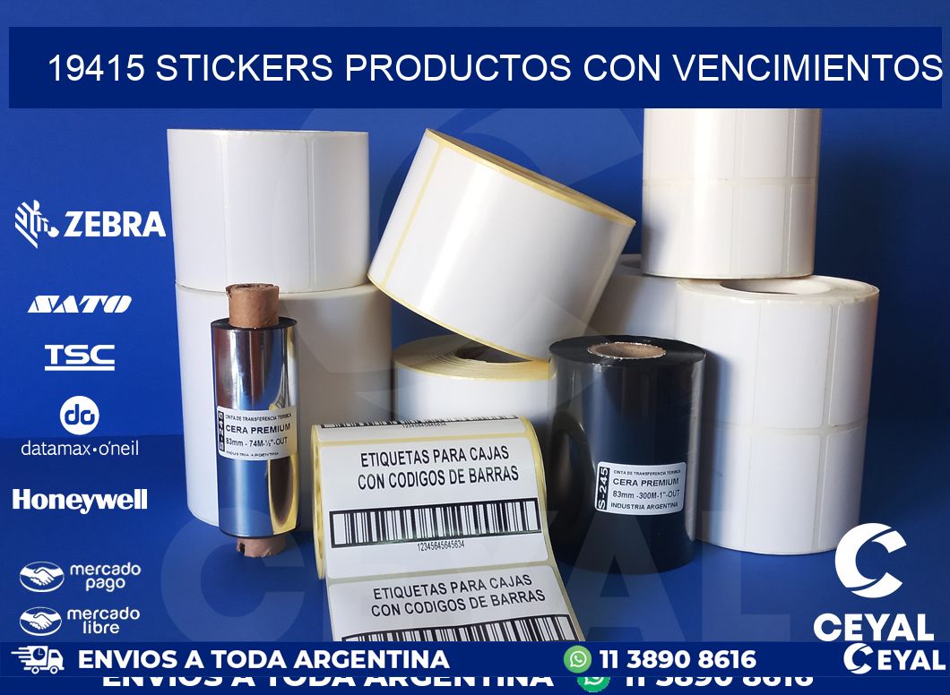 19415 STICKERS PRODUCTOS CON VENCIMIENTOS