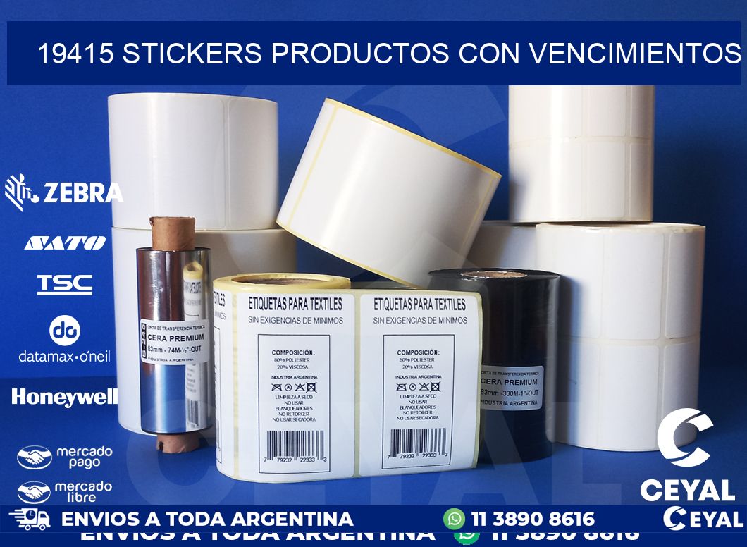19415 STICKERS PRODUCTOS CON VENCIMIENTOS