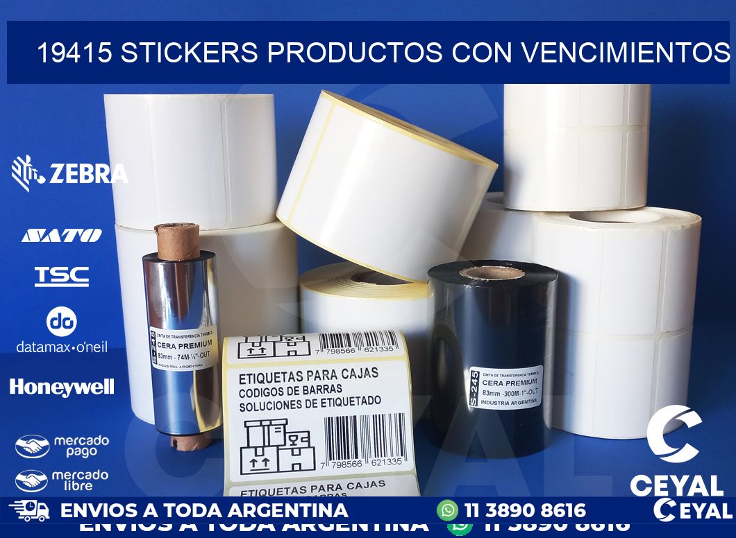 19415 STICKERS PRODUCTOS CON VENCIMIENTOS