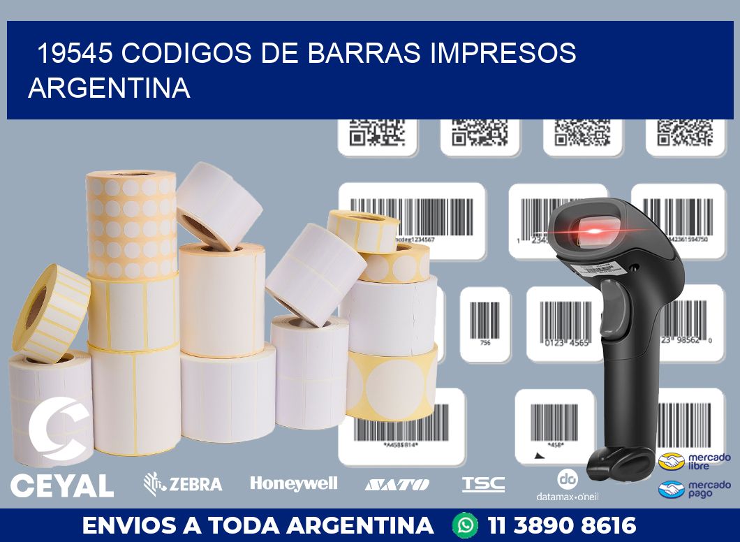 19545 codigos de barras impresos Argentina