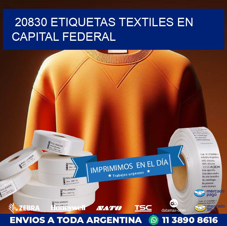 20830 ETIQUETAS TEXTILES EN CAPITAL FEDERAL