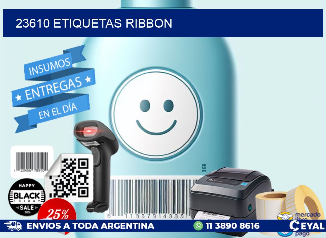 23610 ETIQUETAS RIBBON