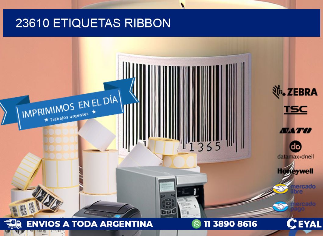 23610 ETIQUETAS RIBBON