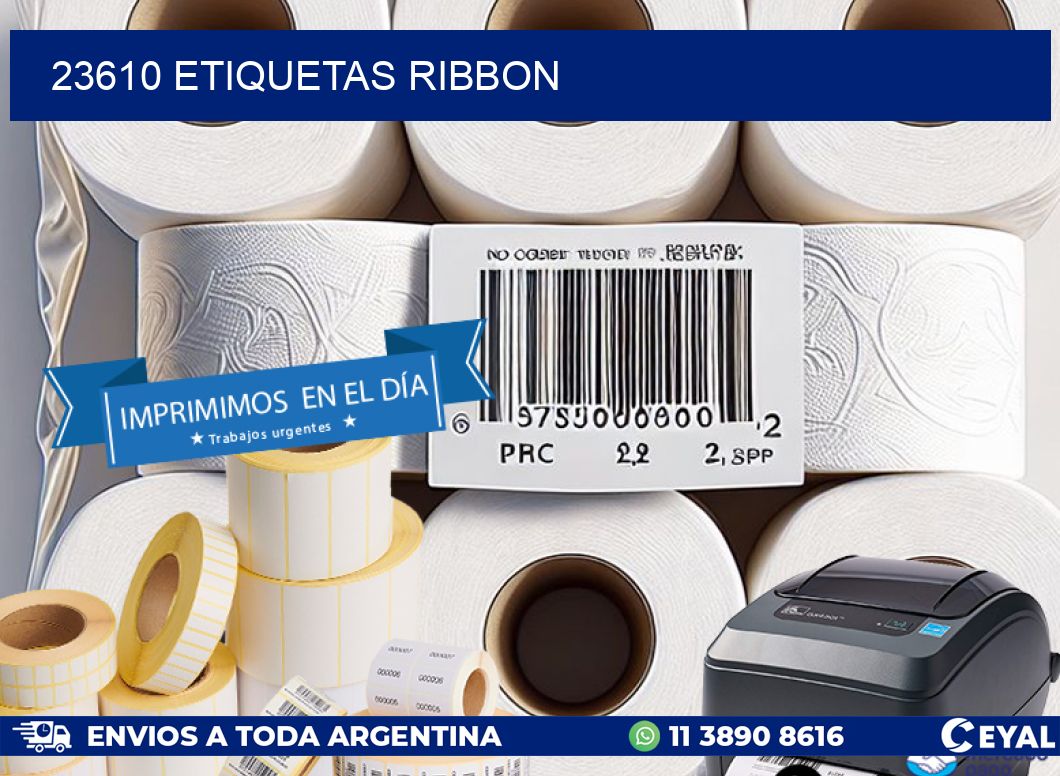 23610 ETIQUETAS RIBBON