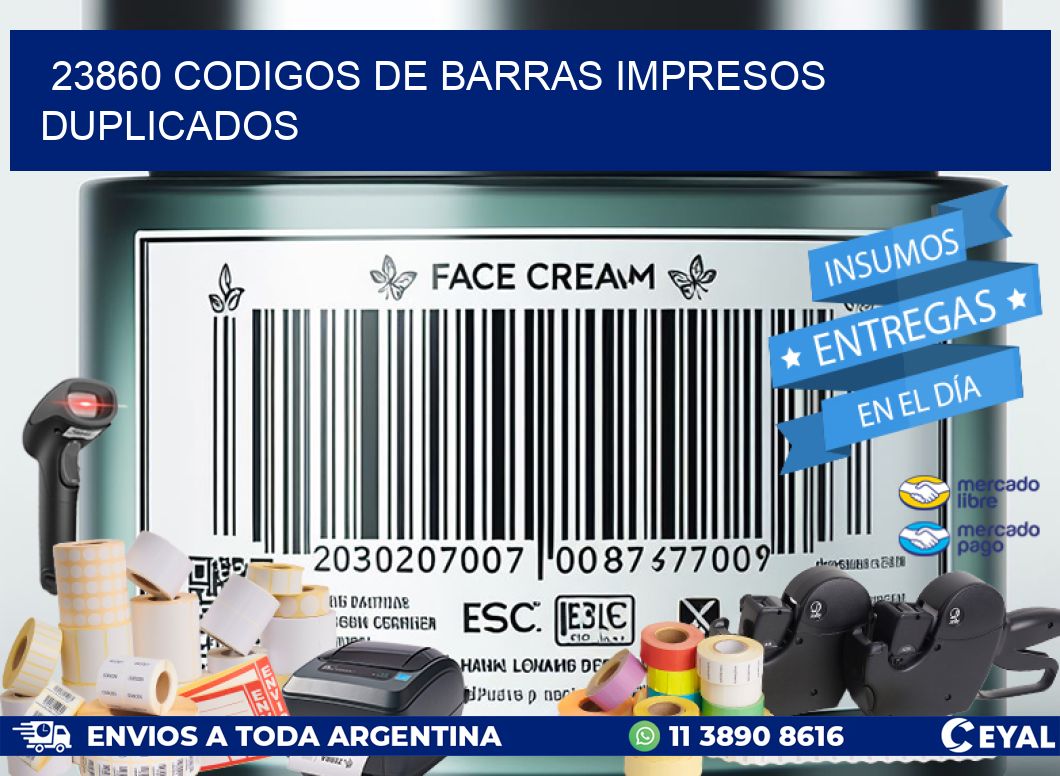 23860 Codigos de barras impresos duplicados