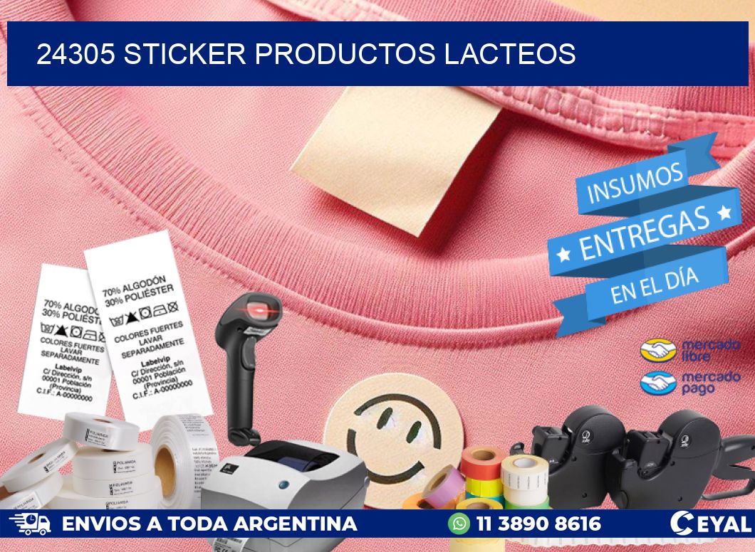 24305 STICKER PRODUCTOS LACTEOS