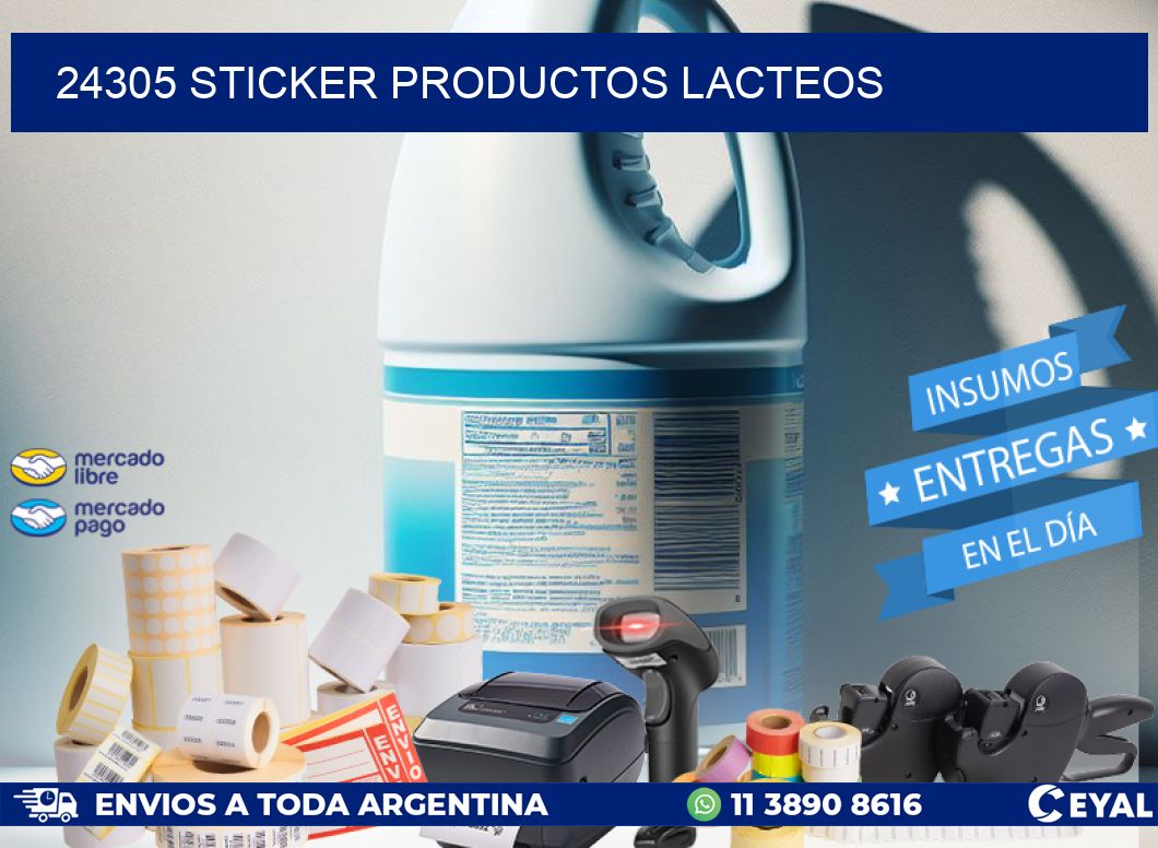 24305 STICKER PRODUCTOS LACTEOS