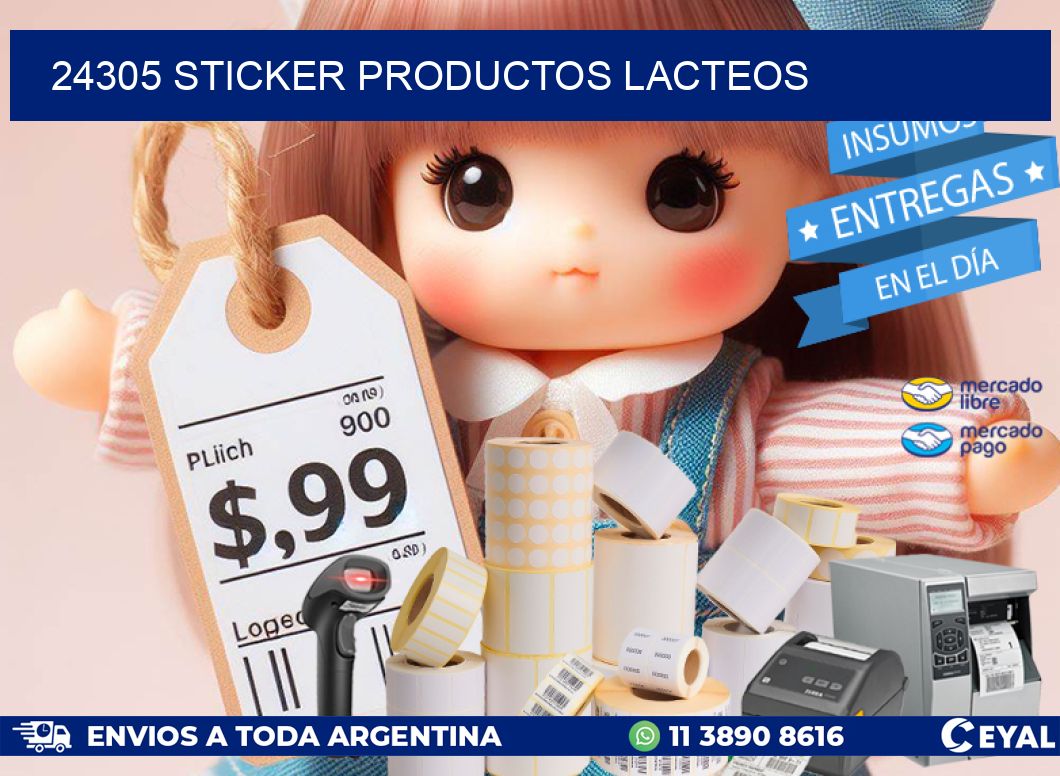 24305 STICKER PRODUCTOS LACTEOS