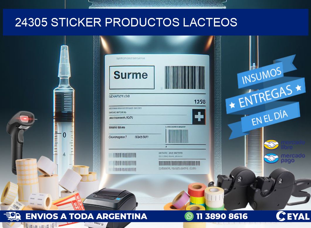 24305 STICKER PRODUCTOS LACTEOS