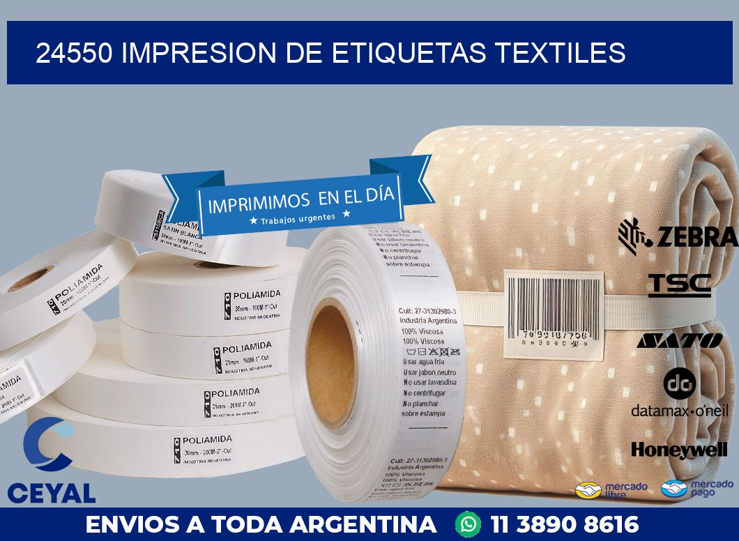 24550 IMPRESION DE ETIQUETAS TEXTILES