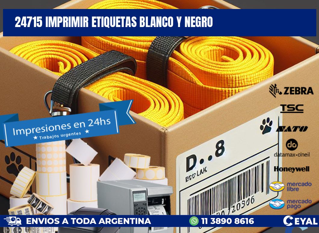 24715 imprimir etiquetas blanco y negro